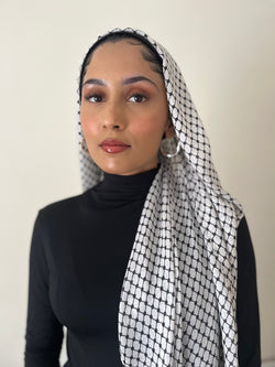 SAMPLE SALE!  Modal/Cashmere Palestine Shawl (Classic) 29"x78"