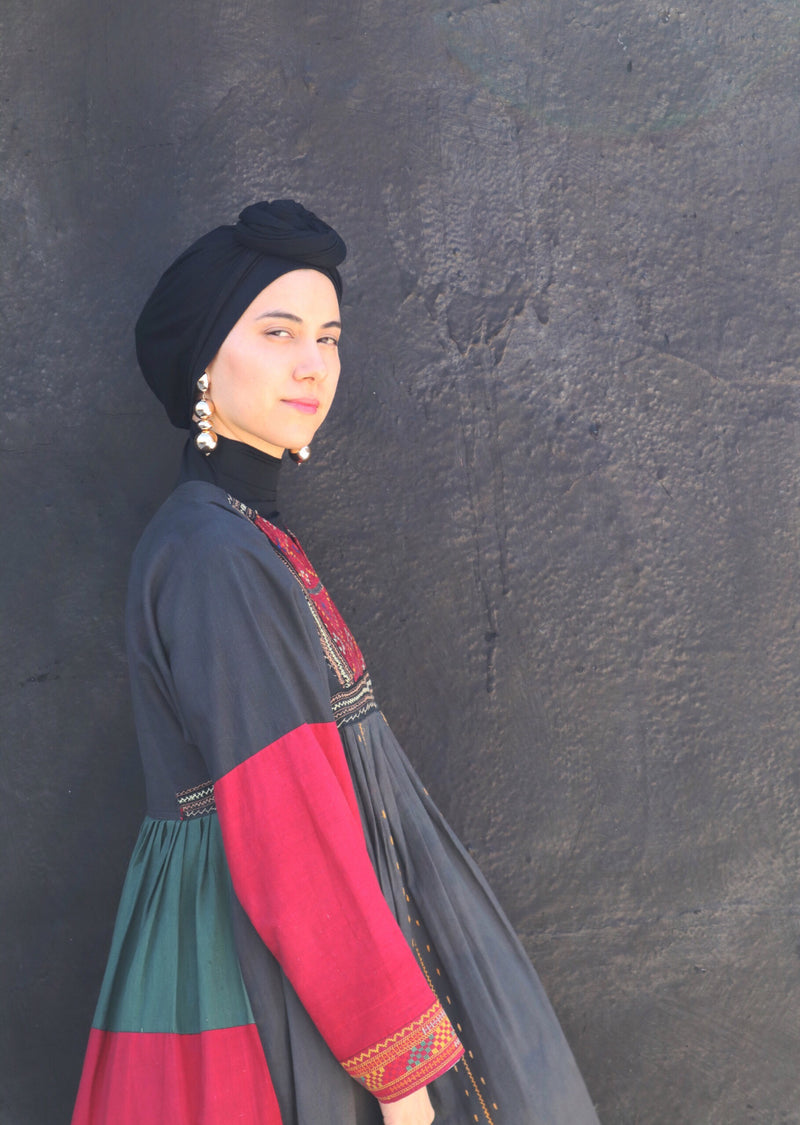 10-in-1 Wool Turban- Black – Sarah Musa