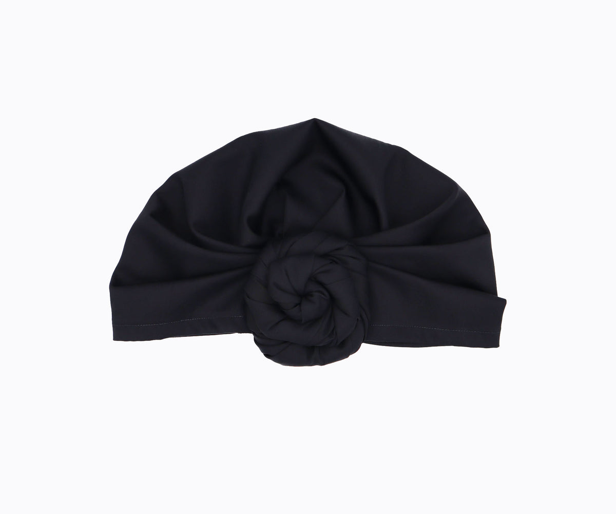 Silk Headwrap - outlet Baby Love Black